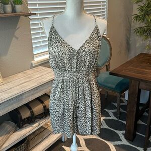 All Saints Animal Print Maya Romper